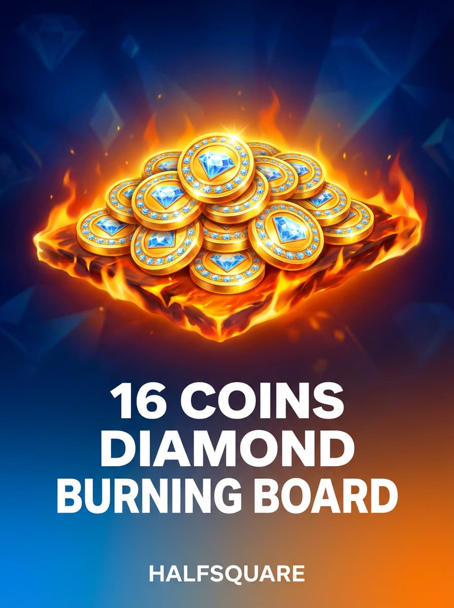 16 Coins Diamond Burning Board by HalfSquare - Play at Acebet.cc