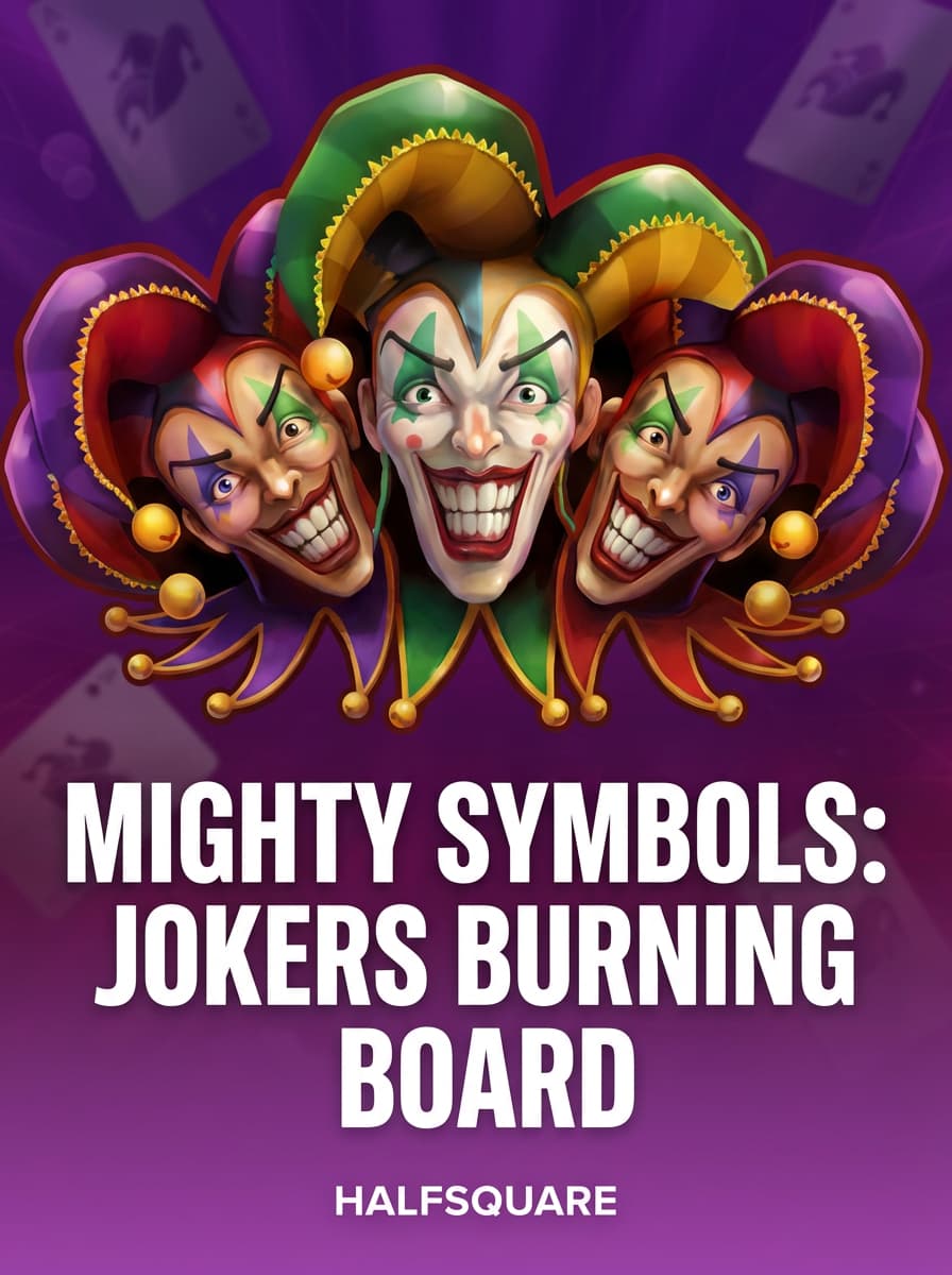 Mighty Symbols: Jokers Burning Board by HalfSquare - Play at Acebet.cc