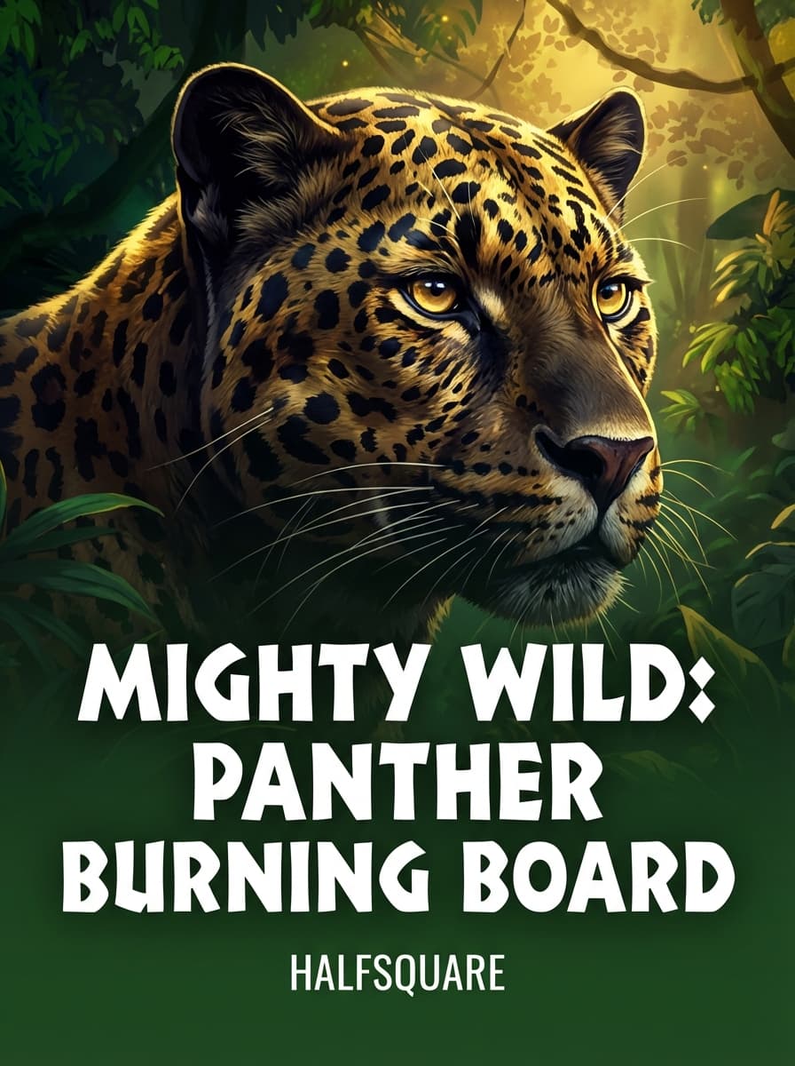 Mighty Wild: Panther Burning Board by HalfSquare - Play at Acebet.cc