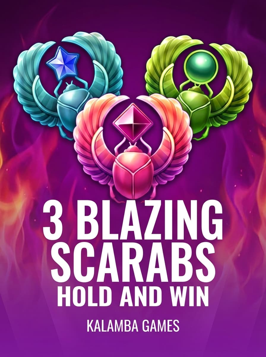 3 Blazing Scarabs Hold and Win by Kalamba Games - Play at Acebet.cc