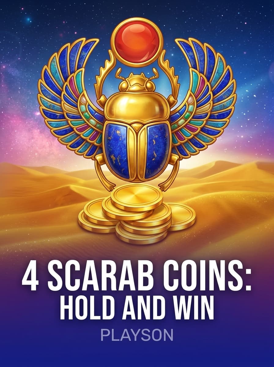 4 Scarab Coins: Hold and Win by Playson - Play at Acebet.cc