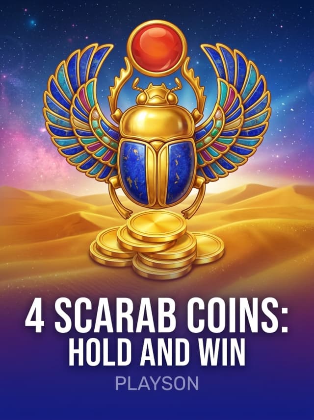 4 Scarab Coins: Hold and Win