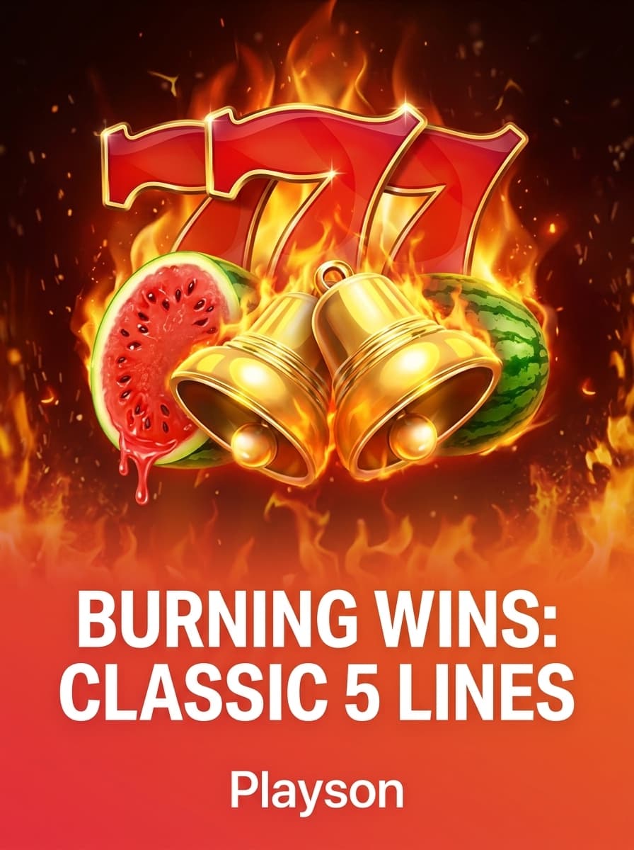 Burning Wins: classic 5 lines by Playson - Play at Acebet.cc