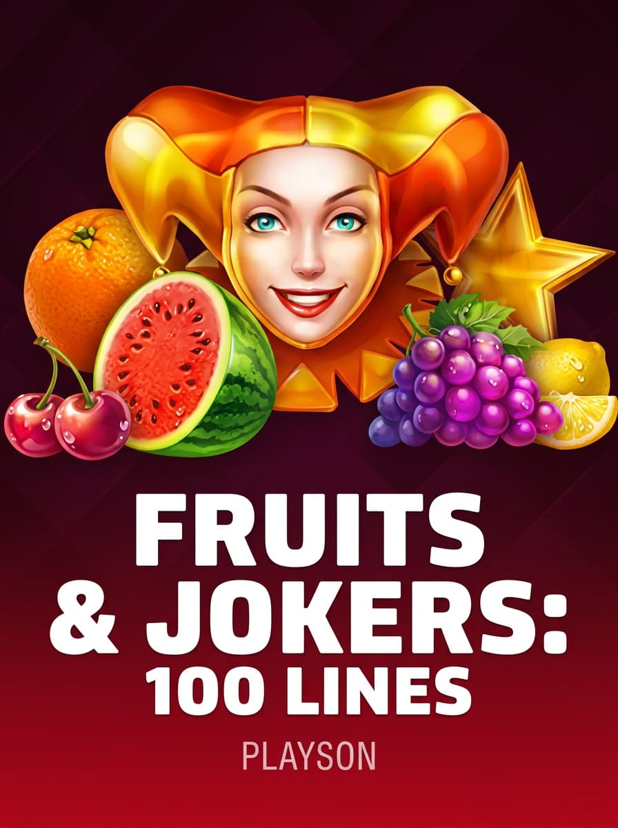 Fruits and Jokers: 100 Lines by Playson - Play at Acebet.cc